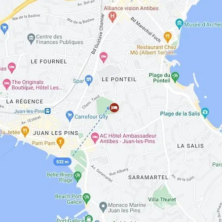 Lejlighed Emplacement Ideal Plages Cap D'antibes Gare Juan Les Pins *